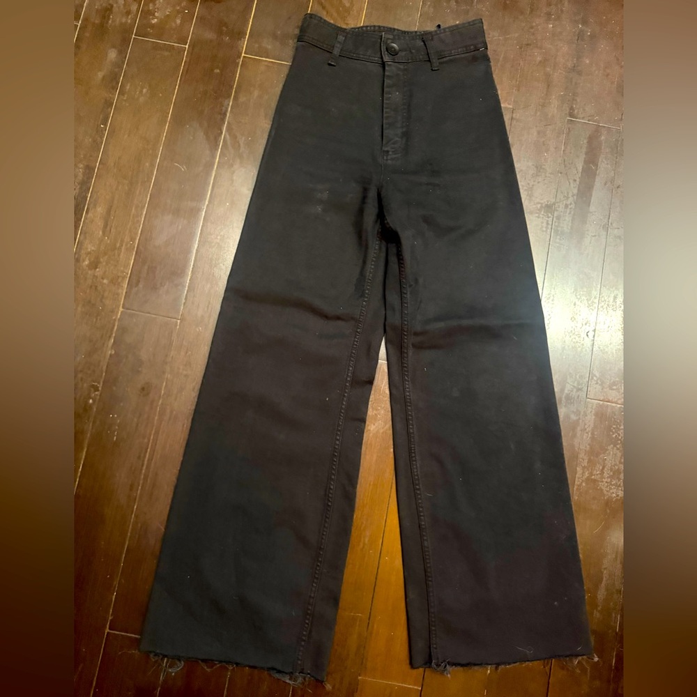 Zara high waisted stretch mariner jean , size 4